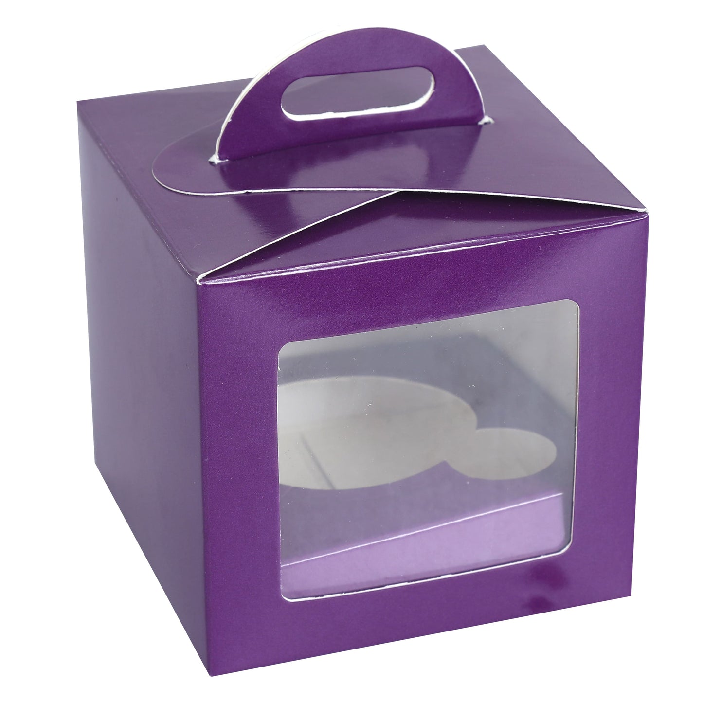1 CupCake Box - PURPLE
