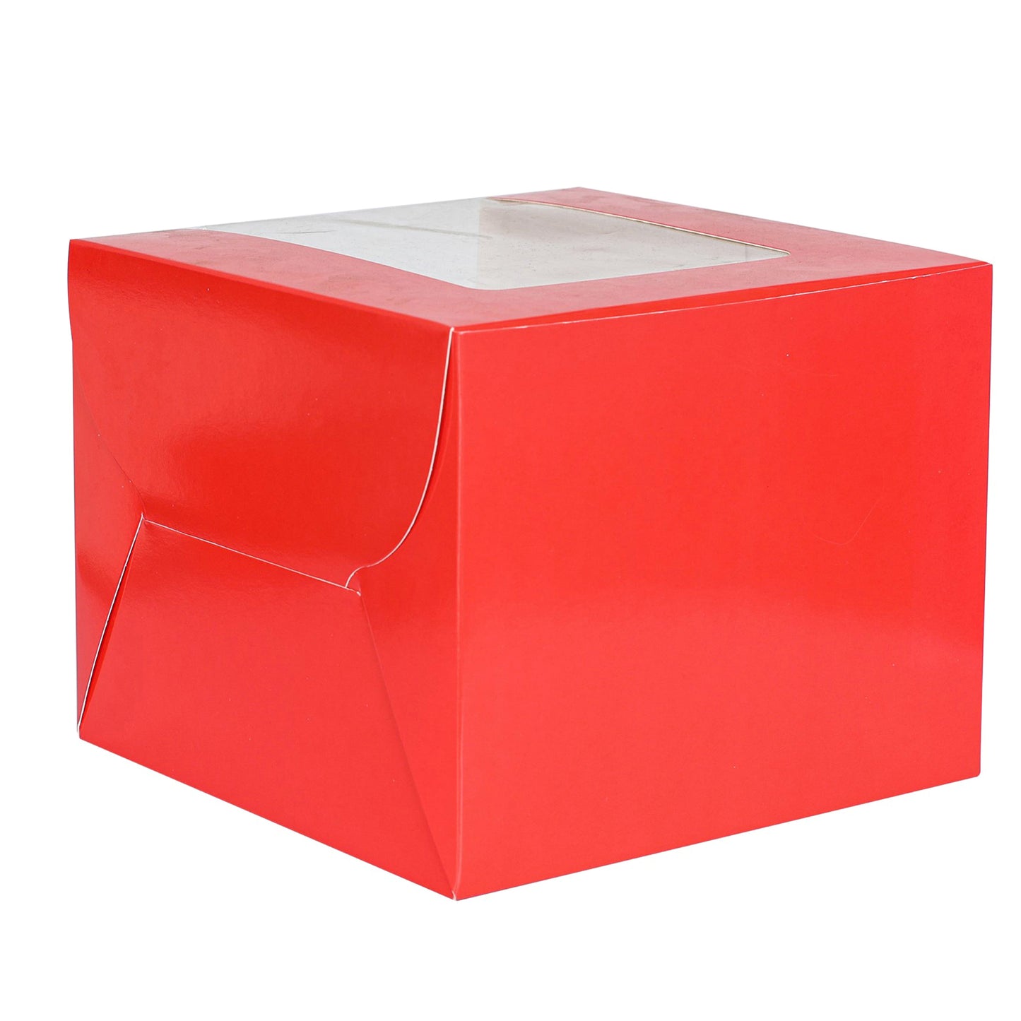 Tall Cake Box 10x10x8 inches- RED