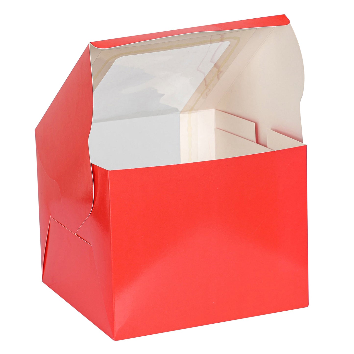 Tall Cake Box 10x10x8 inches- RED