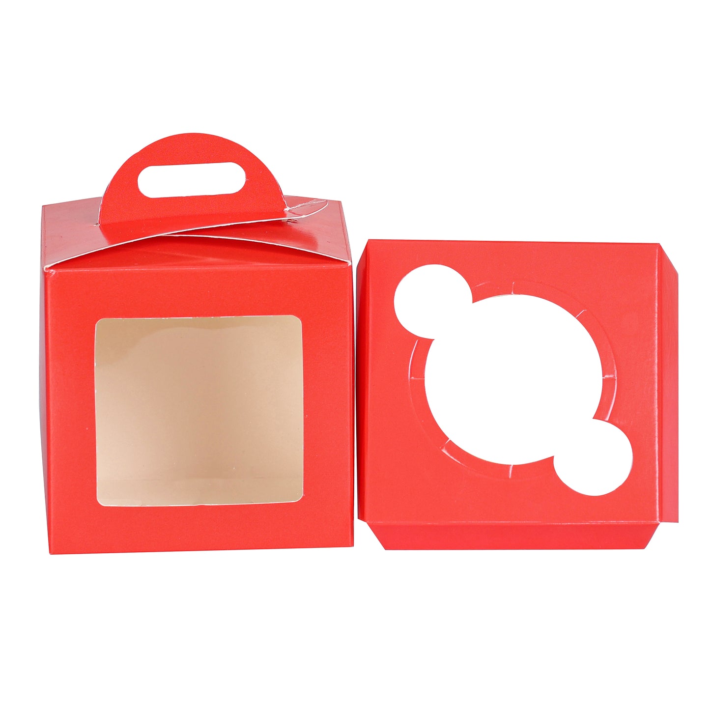 1 CupCake Box - RED