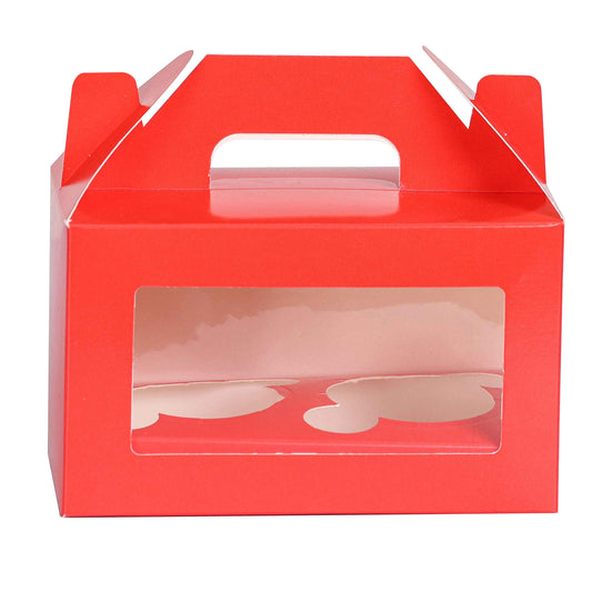 2 CupCake Box - RED