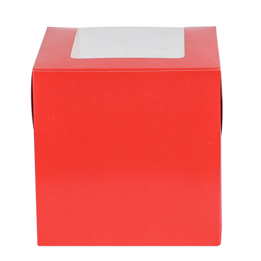 Tall Cake Box 8x8x8 inches- RED