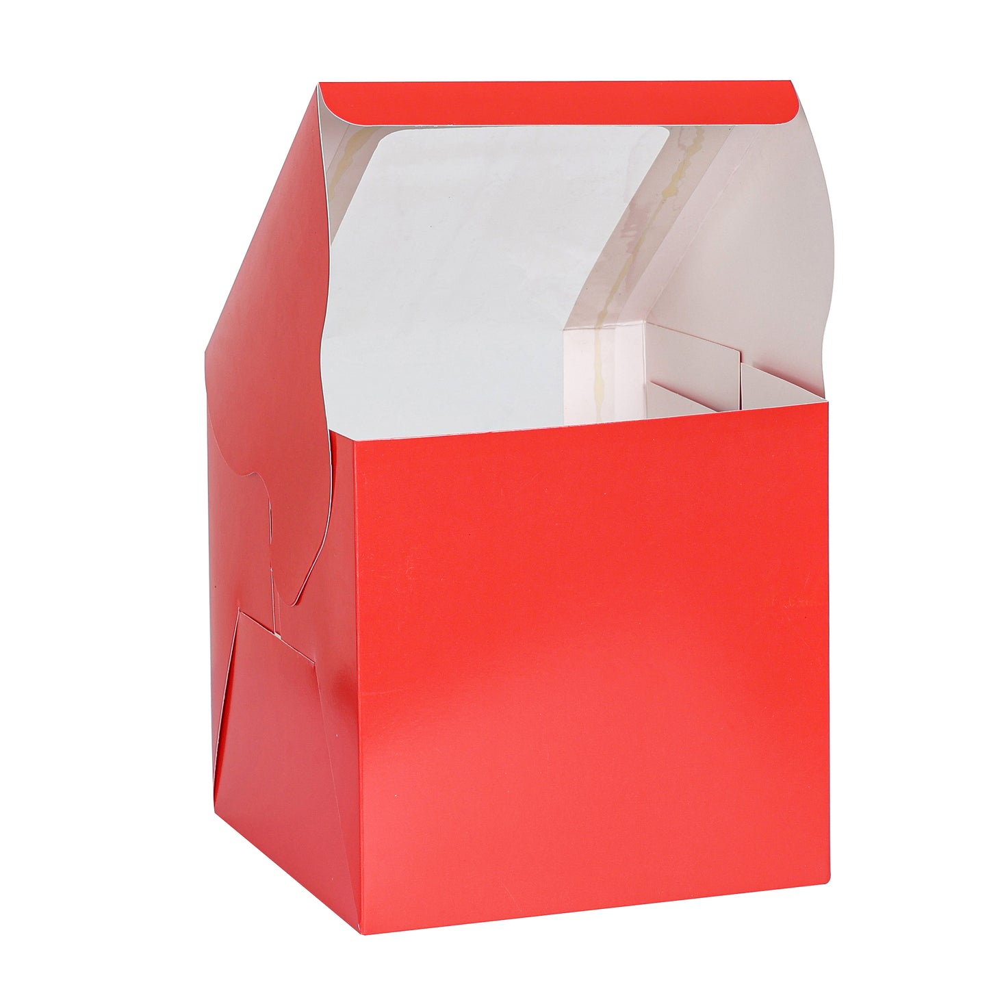 Tall Cake Box 8x8x8 inches- RED