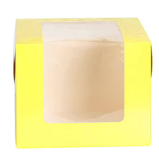Tall Cake Box 10x10x8 inches- YELLOW