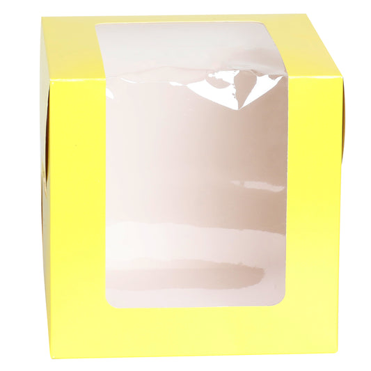 Tall Cake Box 8x8x8 inches- YELLOW