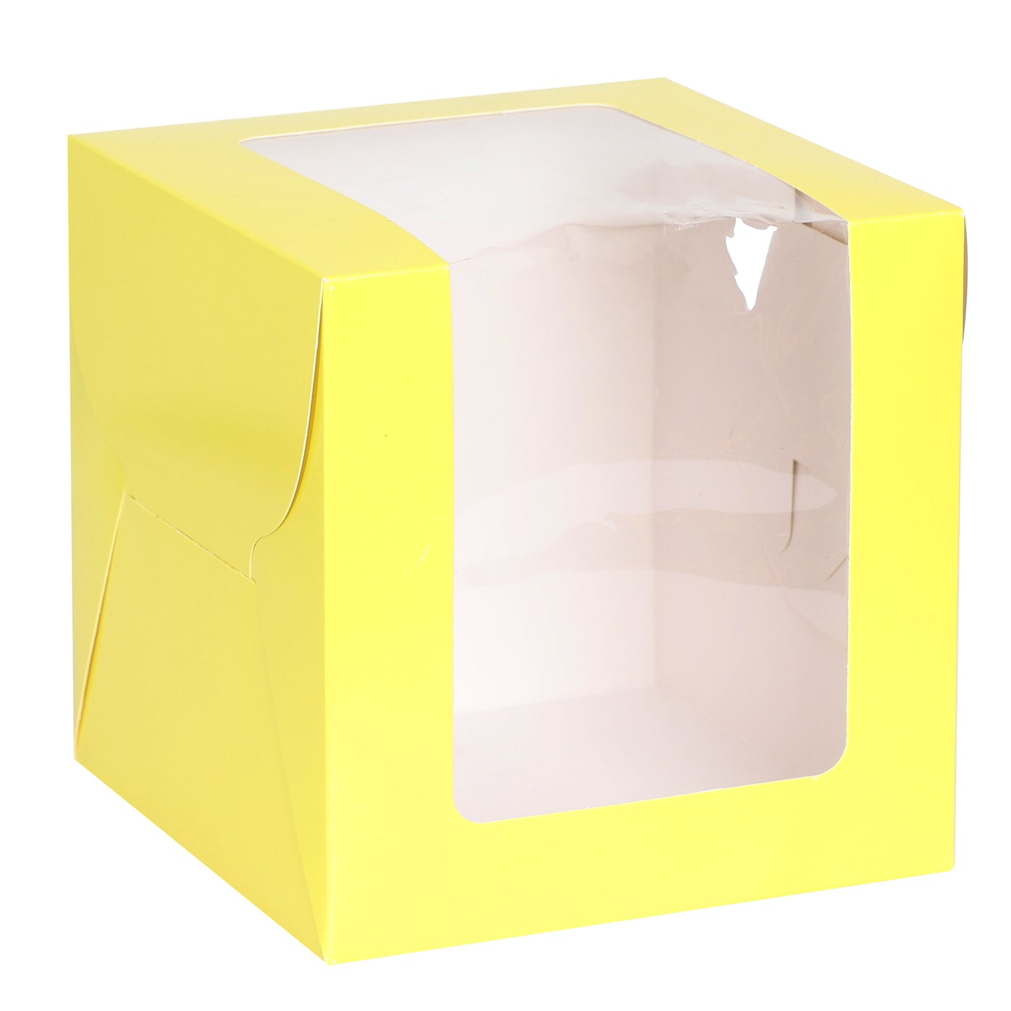 Tall Cake Box 8x8x8 inches- YELLOW
