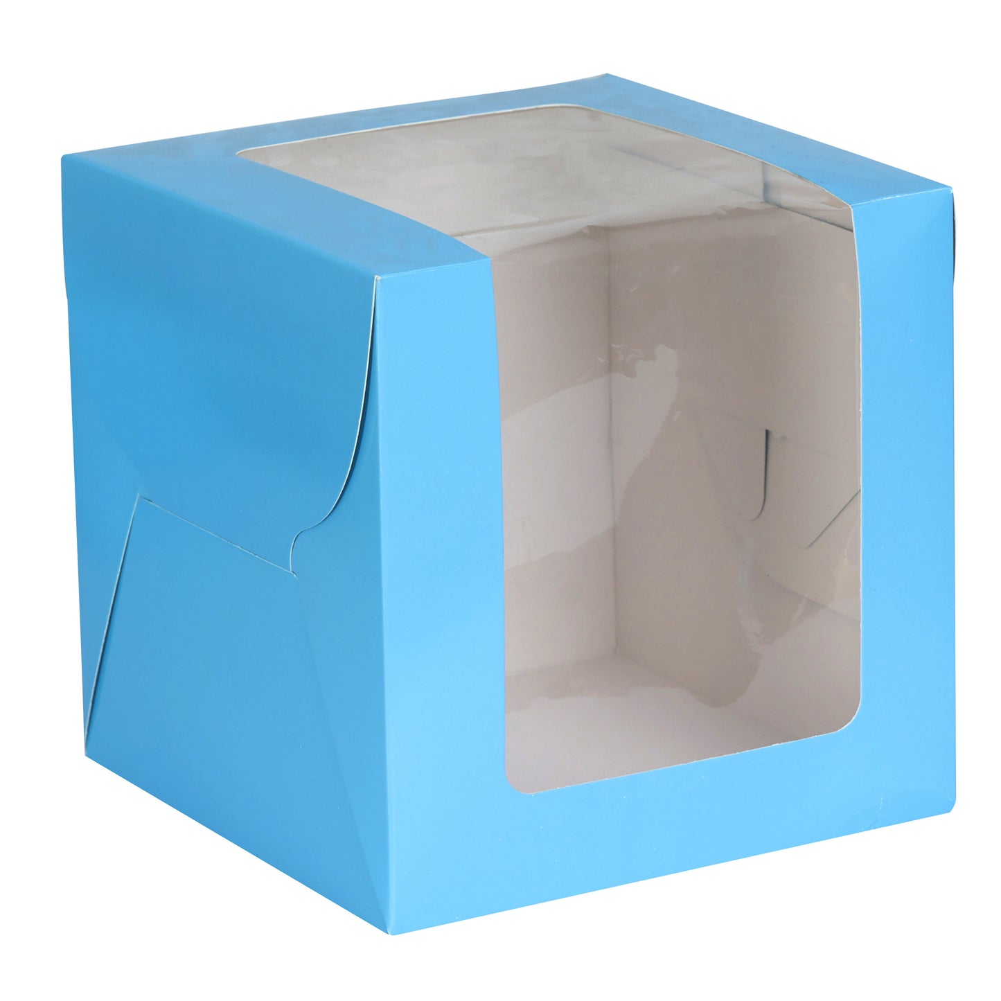 Tall Cake Box 8x8x8 inches- BLUE
