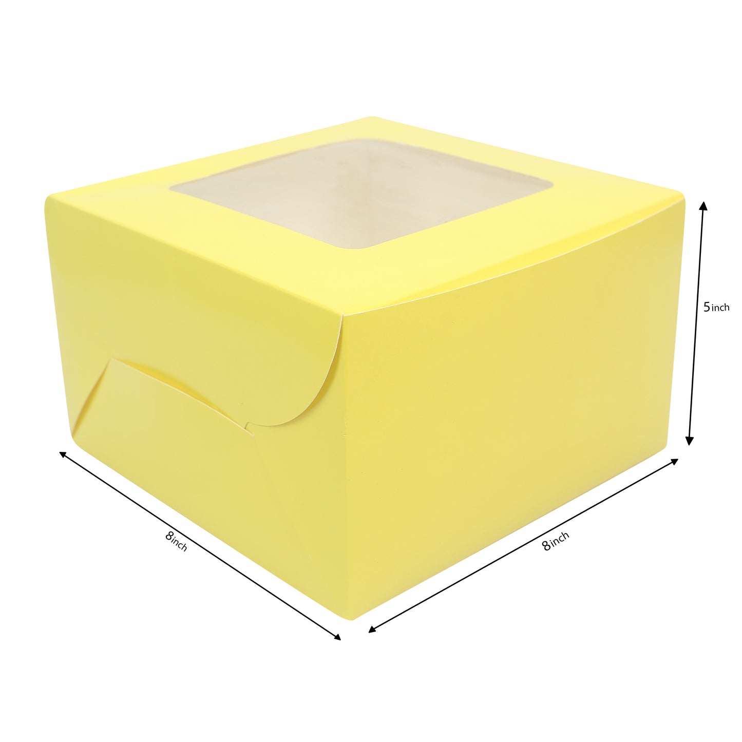 1/2 KG Cake Box - YELLOW