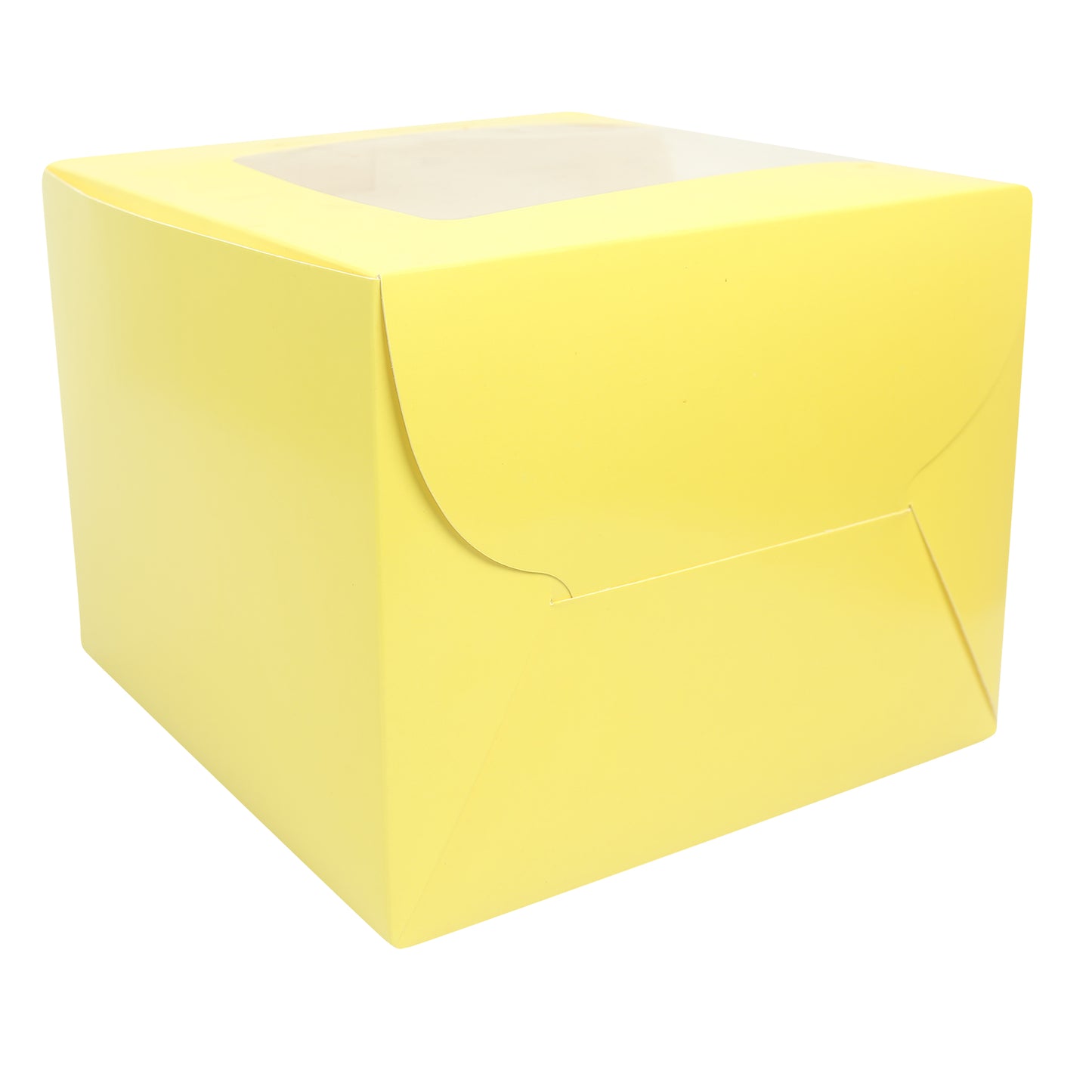 Tall Cake Box 10x10x8 inches- YELLOW