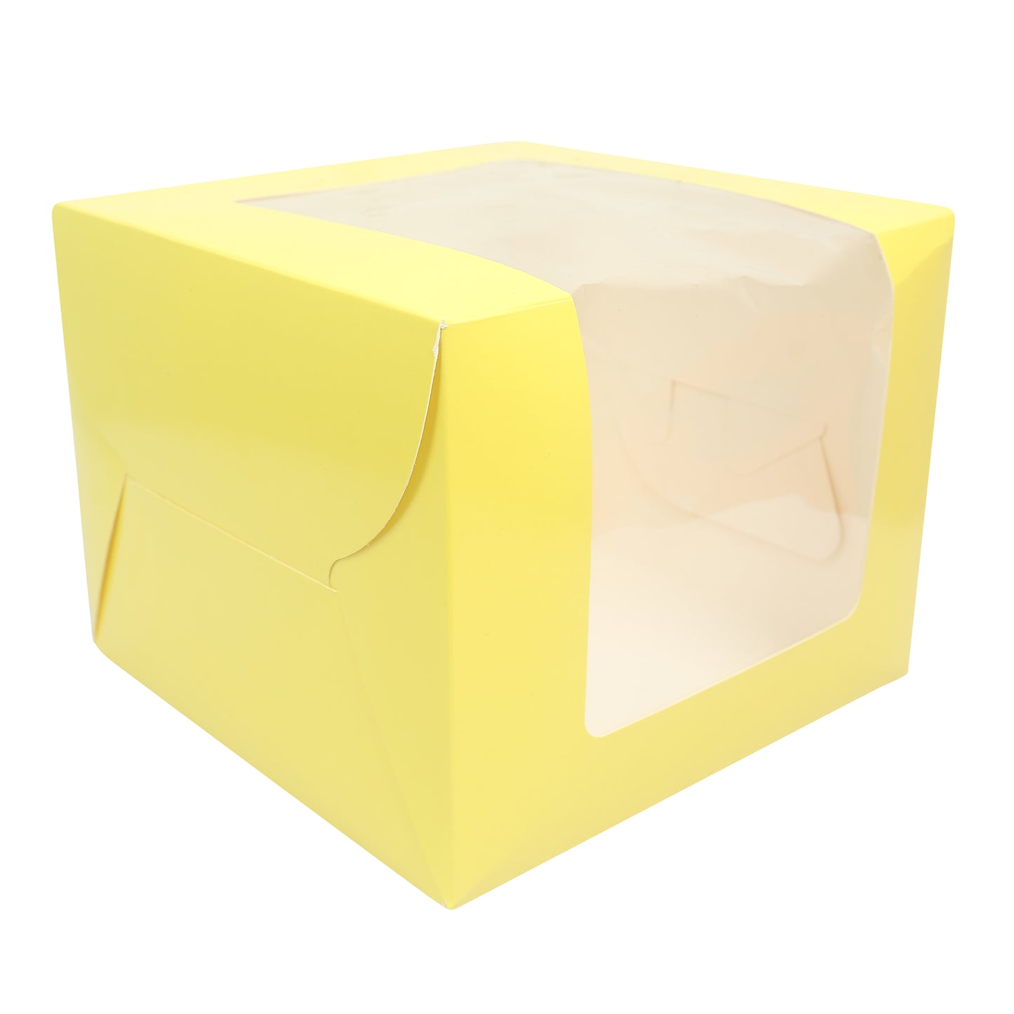 Tall Cake Box 10x10x8 inches- YELLOW