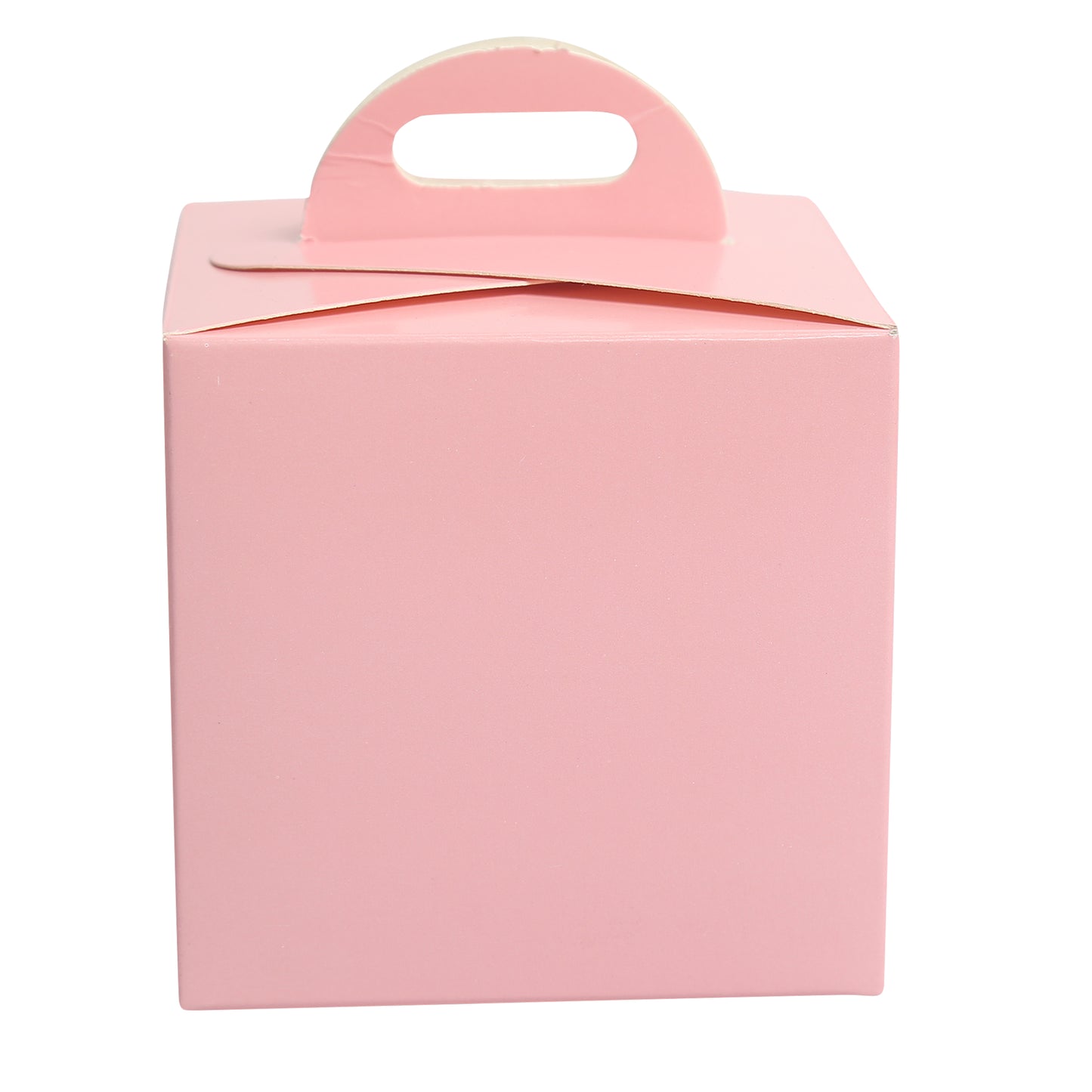 1 CupCake Box With Partition - PINK (3.75x3.75x3.75 inch)