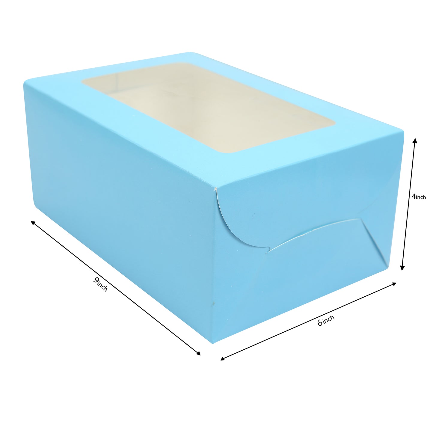 6 CupCake Box - BLUE