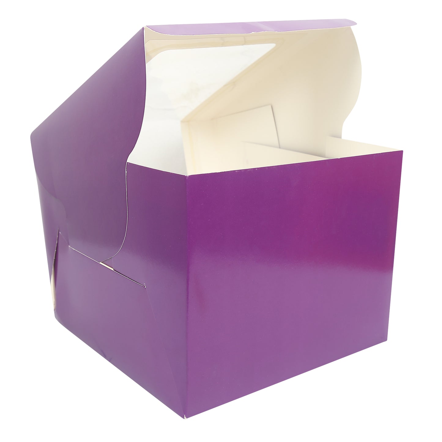 Tall Cake Box 10x10x8 inches- PURPLE