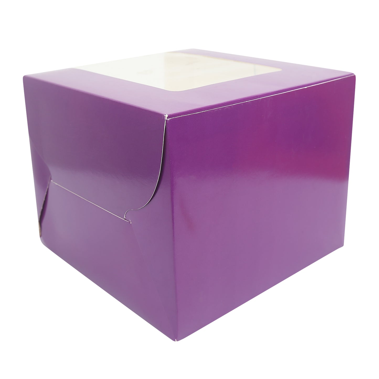 Tall Cake Box 10x10x8 inches- PURPLE