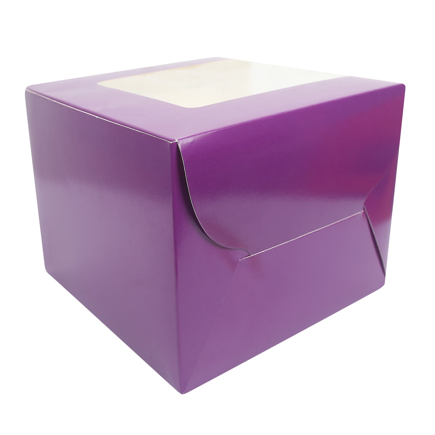 Tall Cake Box 10x10x8 inches- PURPLE