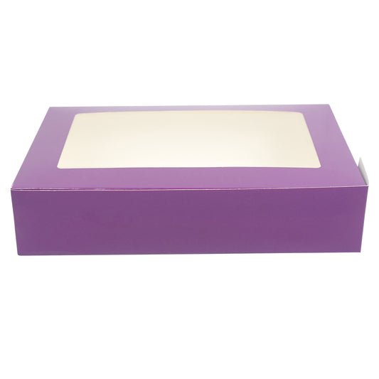 6 Brownie Box - PURPLE (6x9x2 inch)