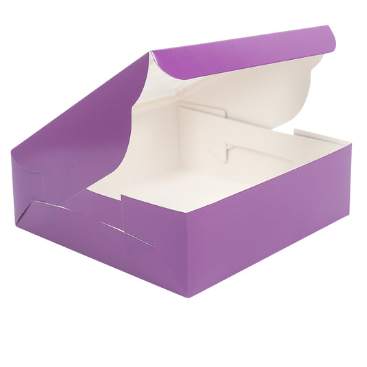 4 Brownie Box - PURPLE
