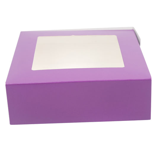 4 Brownie Box - PURPLE (6x6x2 inch)