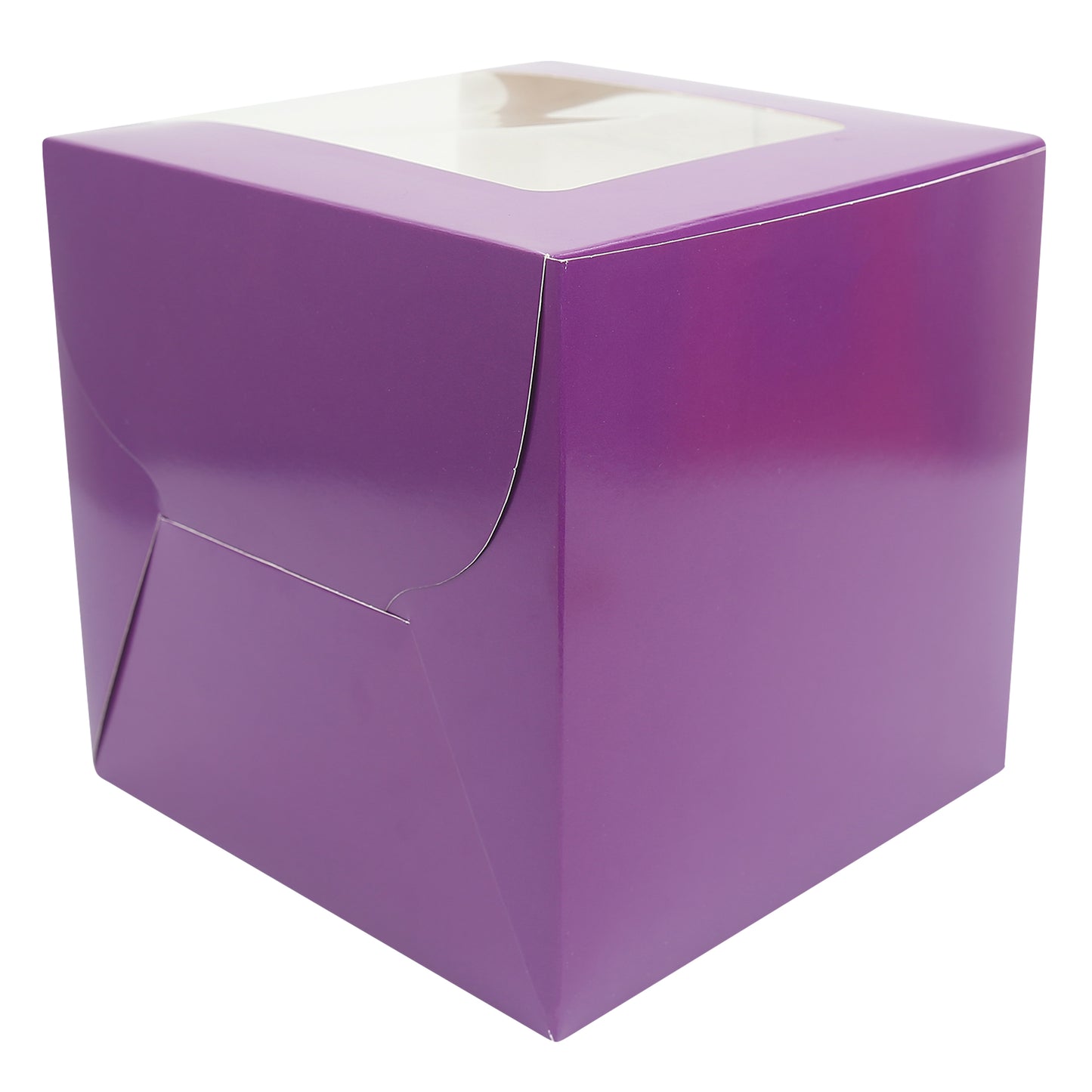 Tall Cake Box 8x8x8 inches- PURPLE