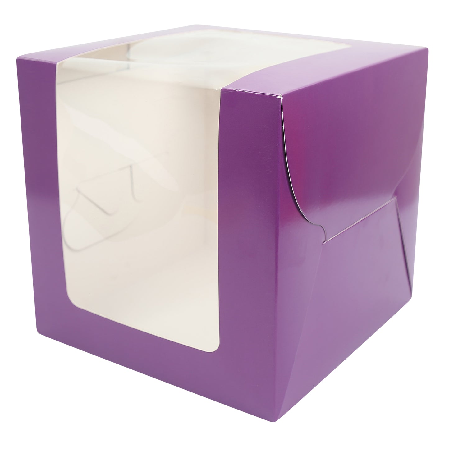 Tall Cake Box 8x8x8 inches- PURPLE