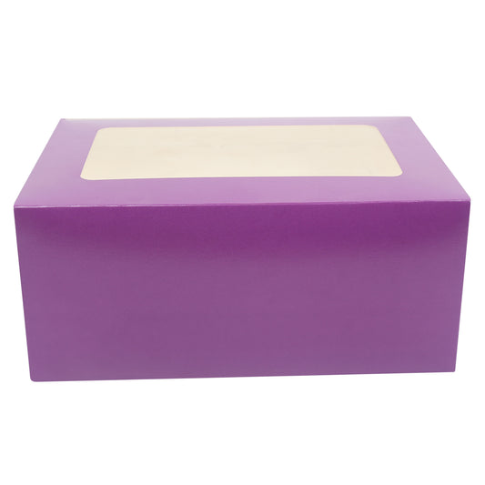 6 CupCake Box - PURPLE