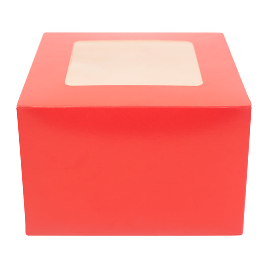 4 CupCake Box - RED