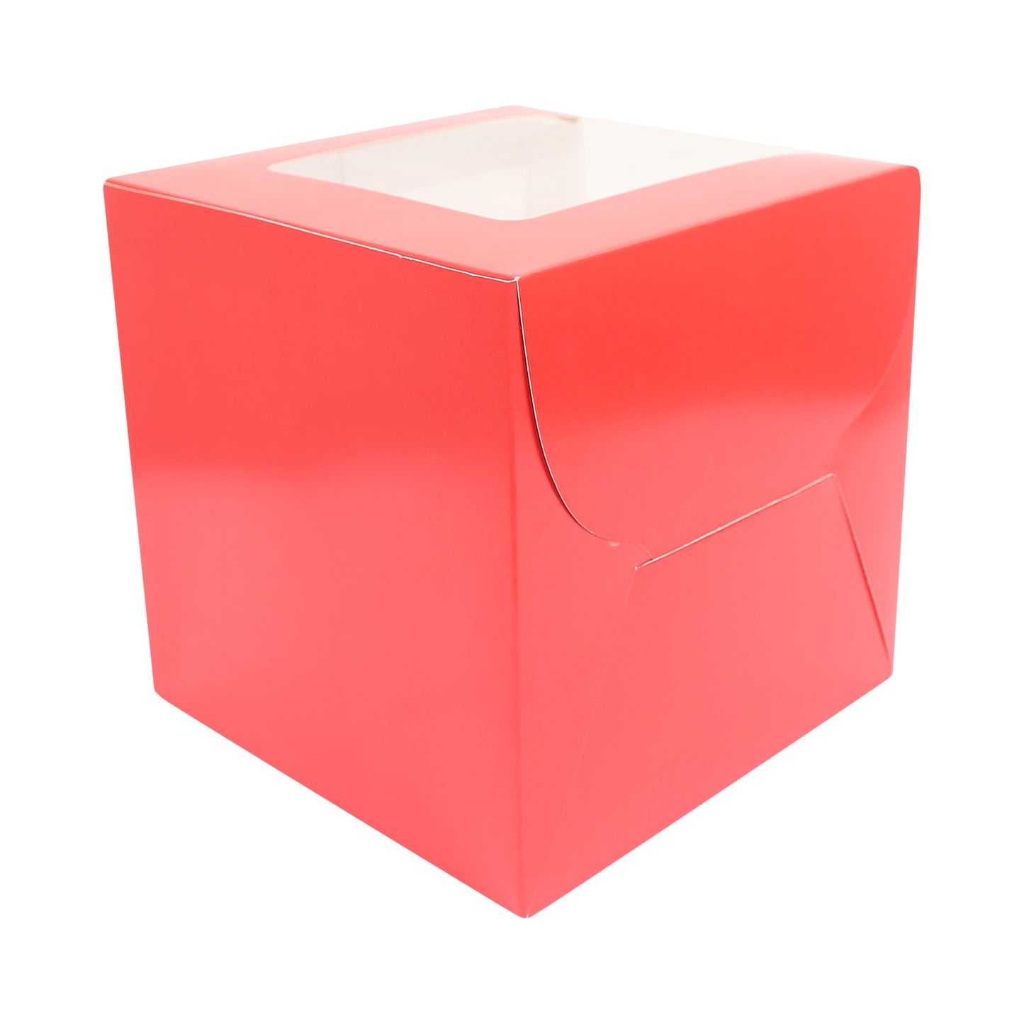 Tall Cake Box 8x8x8 inches- RED