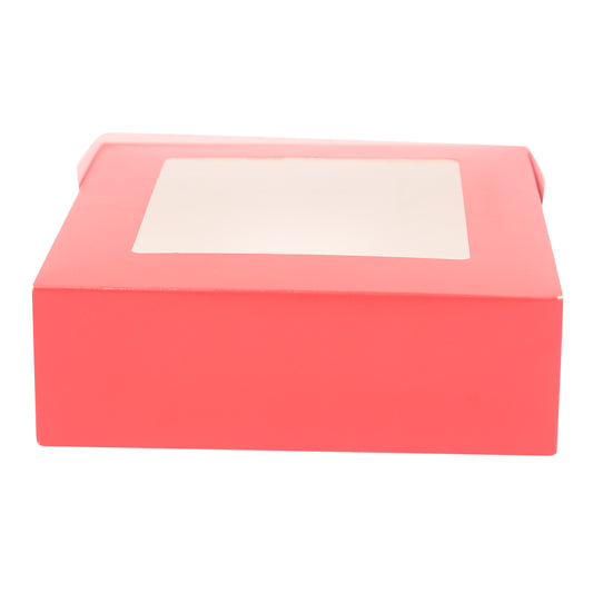4 Brownie Box - RED (6x6x2 inch)