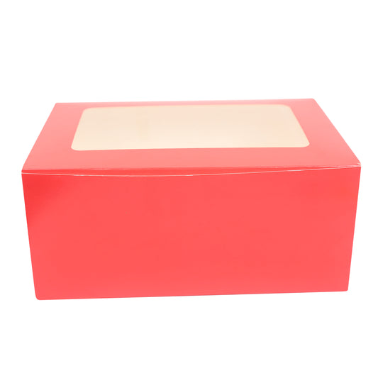 6 CupCake Box - RED