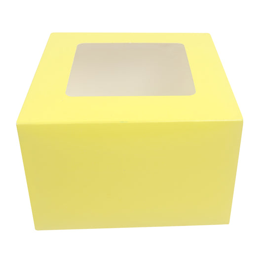 4 CupCake Box - YELLOW