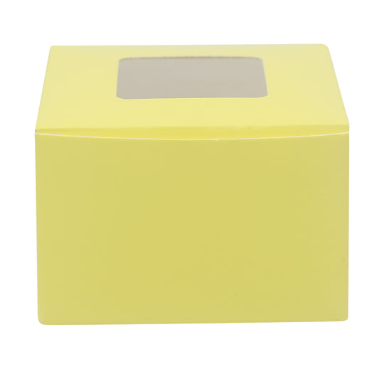1 Brownie Box - YELLOW (3x3x2 inch)