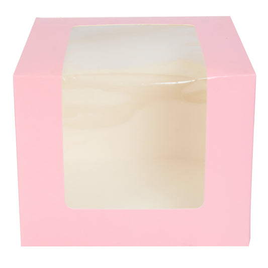 Tall Cake Box 8x8x8 inches- PINK
