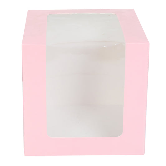 Tall Cake Box 10x10x8 inches- PINK
