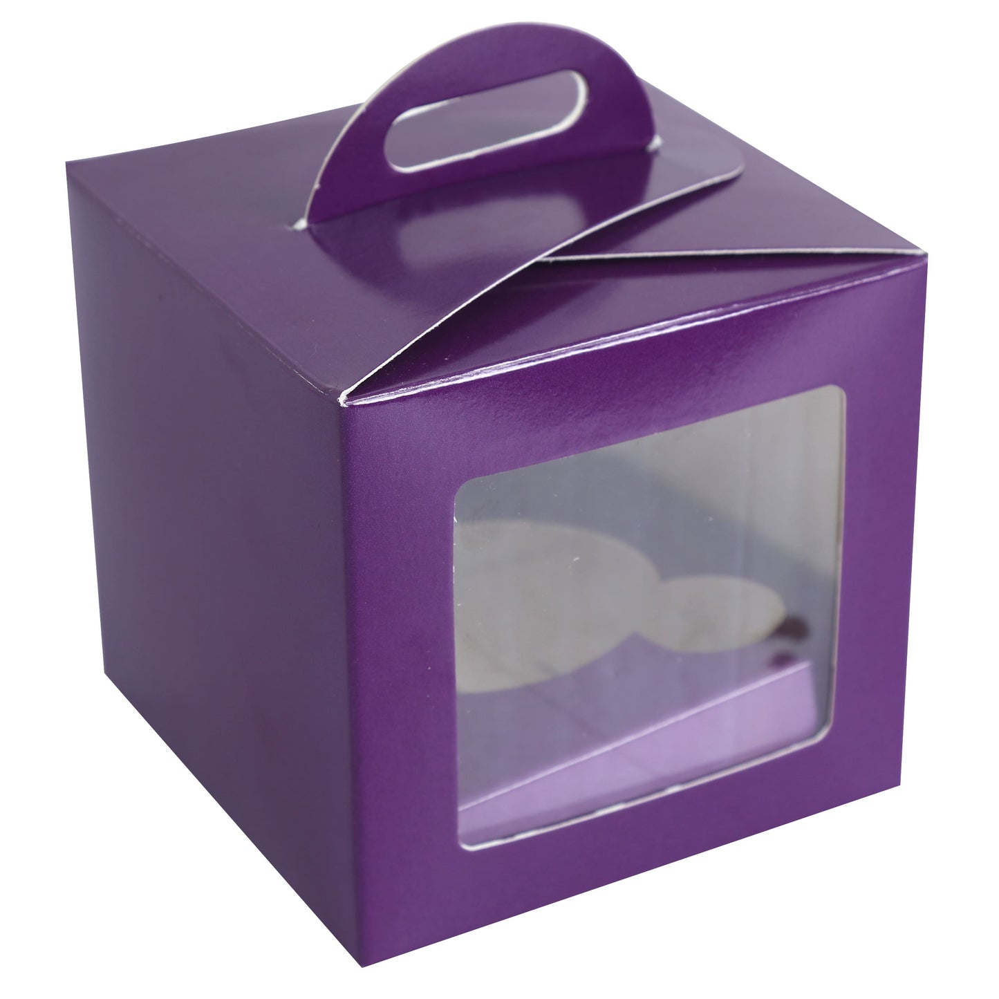 1 CupCake Box - PURPLE